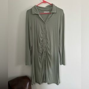 Abercrombie & Fitch Green Button Down Dress
